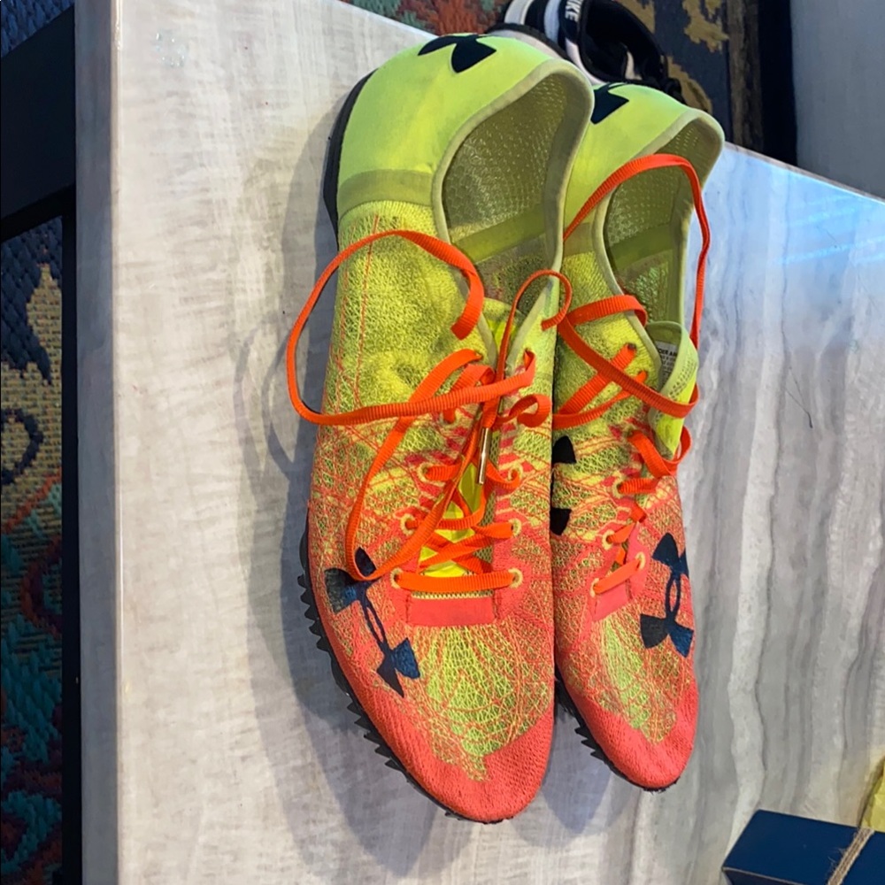 Under Armour Bright Orange and Yellow Athletic Shoes